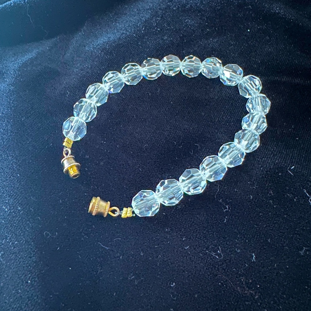 Vintage Aqua Aura Quartz bracelet